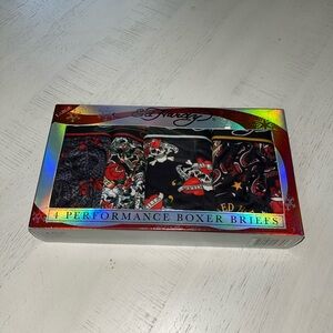 Ed Hardy 4-Men's Performance Boxer Briefs Large  (36-38) Assorted  6753